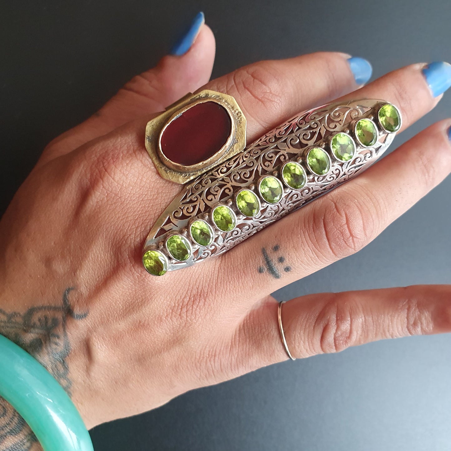 Antique gifts ring, unique vintage ring, statement jewellery, minimalistic, modern, quirky handmade ring