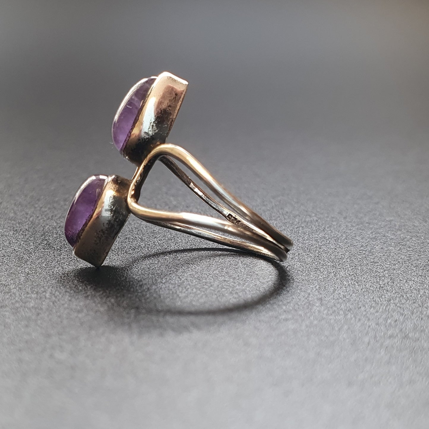 Amethyst Ring Pear Cut Preloved Vintage Gifts