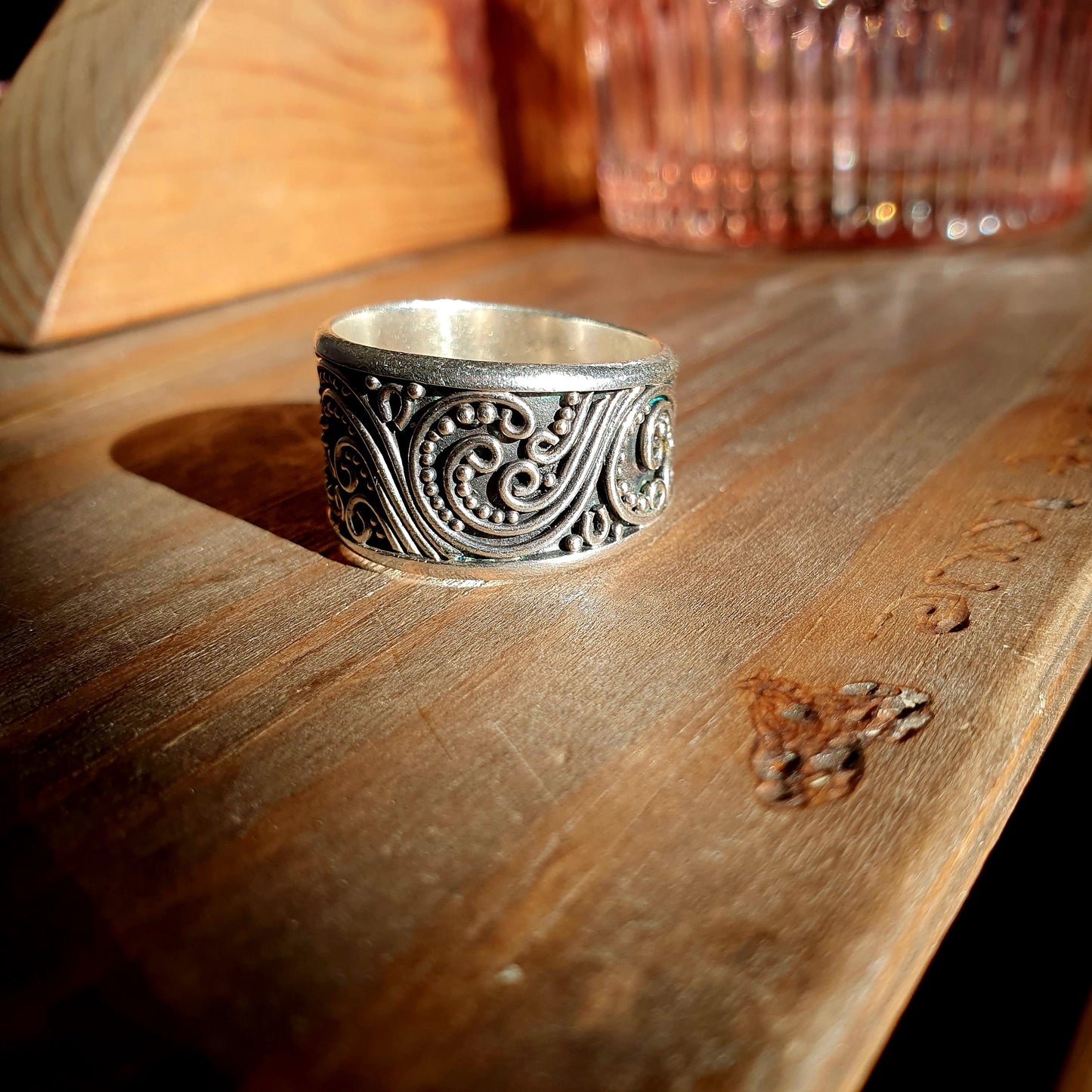 925 Band ring, Suarti Ring, Filigree Ring, Sterling Silver Ring, Statement Ring, Unisex ring, Mens rings, Boho Ring, Jewellery,Thumb Rings