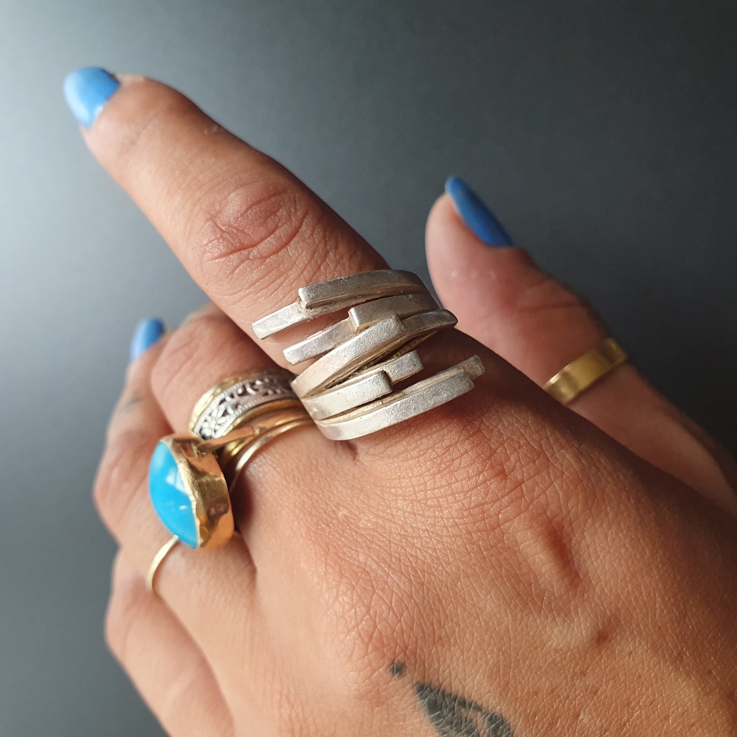 Statement ring, silver Statement ring, long finger ring, Chunky ring, gifts, sterling silver Statement ring, silver jewellery,minimalistic