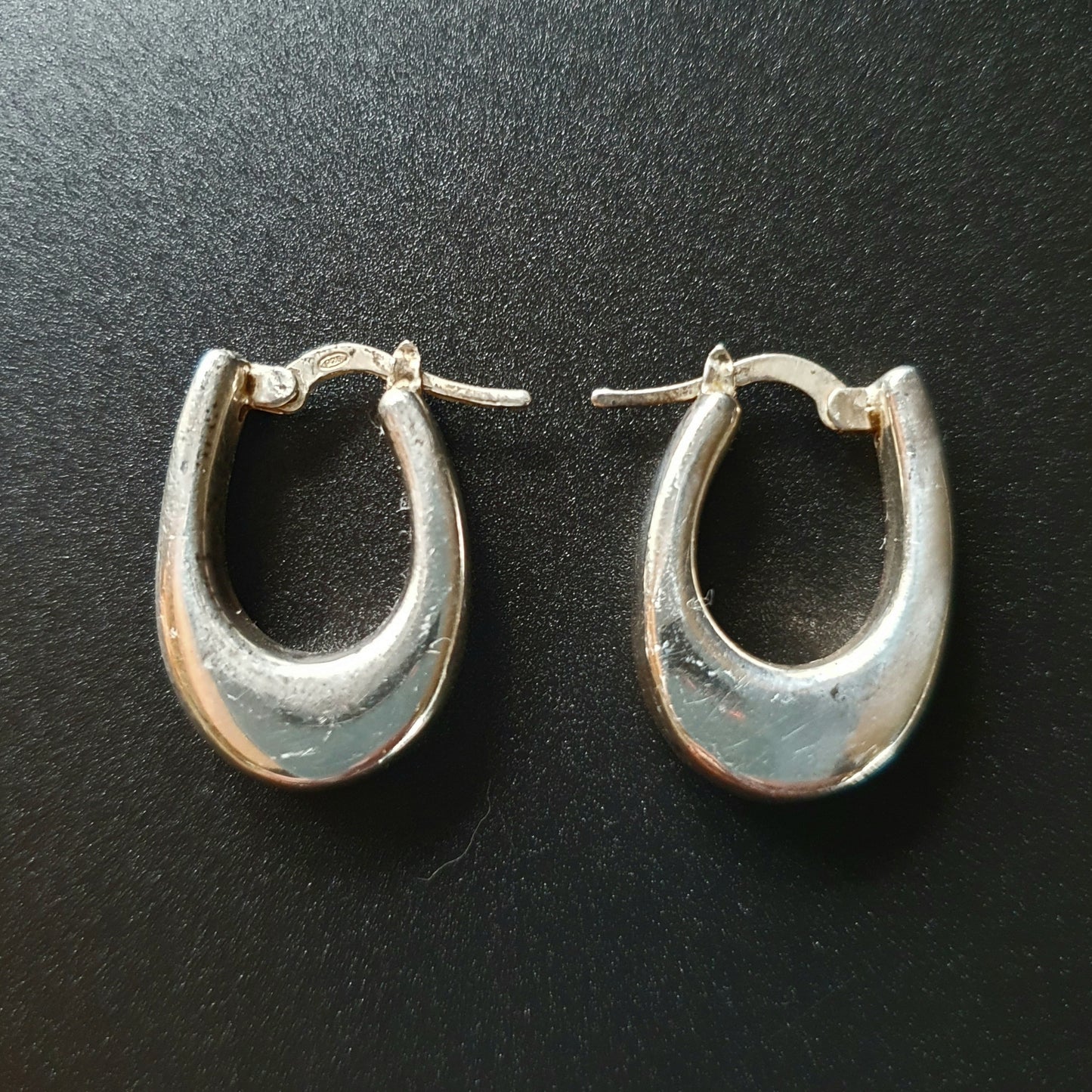 Earrings hoops sterling silver