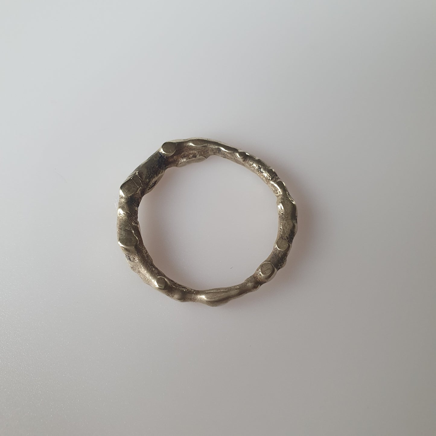 18ct gold plated on Sterling silver ring,Raw,Unrefined, Industrial,Bold,Unconventional,Edgy,Asymmetrical,Iregular,Chunky, Avant Garde, experimental, vintage