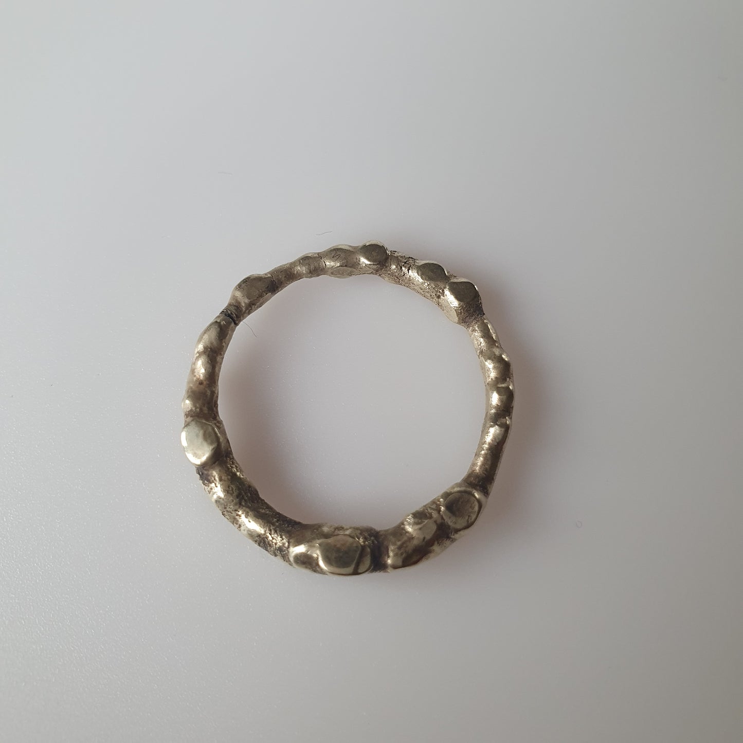 18ct gold plated on Sterling silver ring,Raw,Unrefined, Industrial,Bold,Unconventional,Edgy,Asymmetrical,Iregular,Chunky, Avant Garde, experimental, vintage
