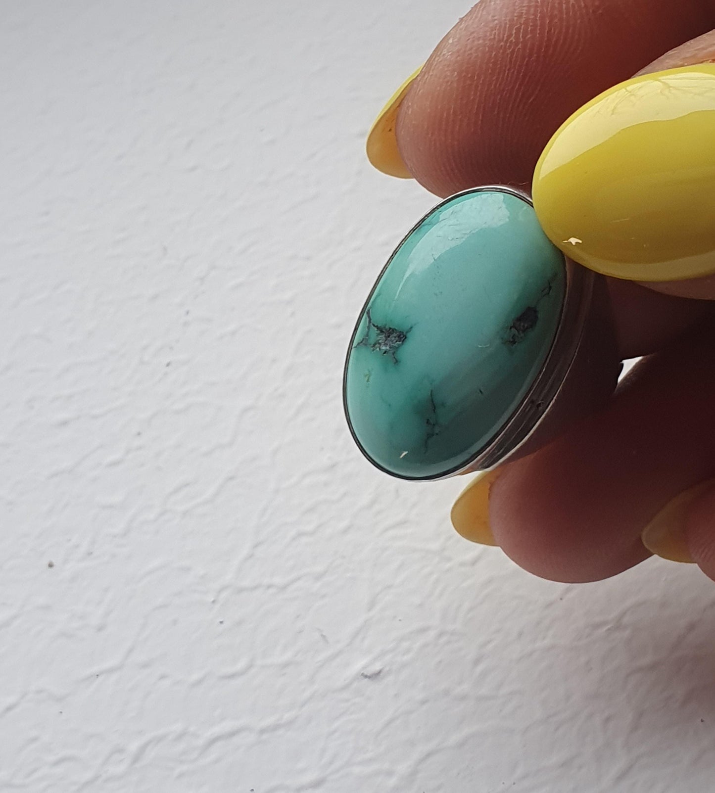 Turquoise Ring, Oval Ring Unisex, Unique Charming Chunky Oversized Gemstone Rings,Navajo Southwest Style, Boho,Metaphysical Properties,925