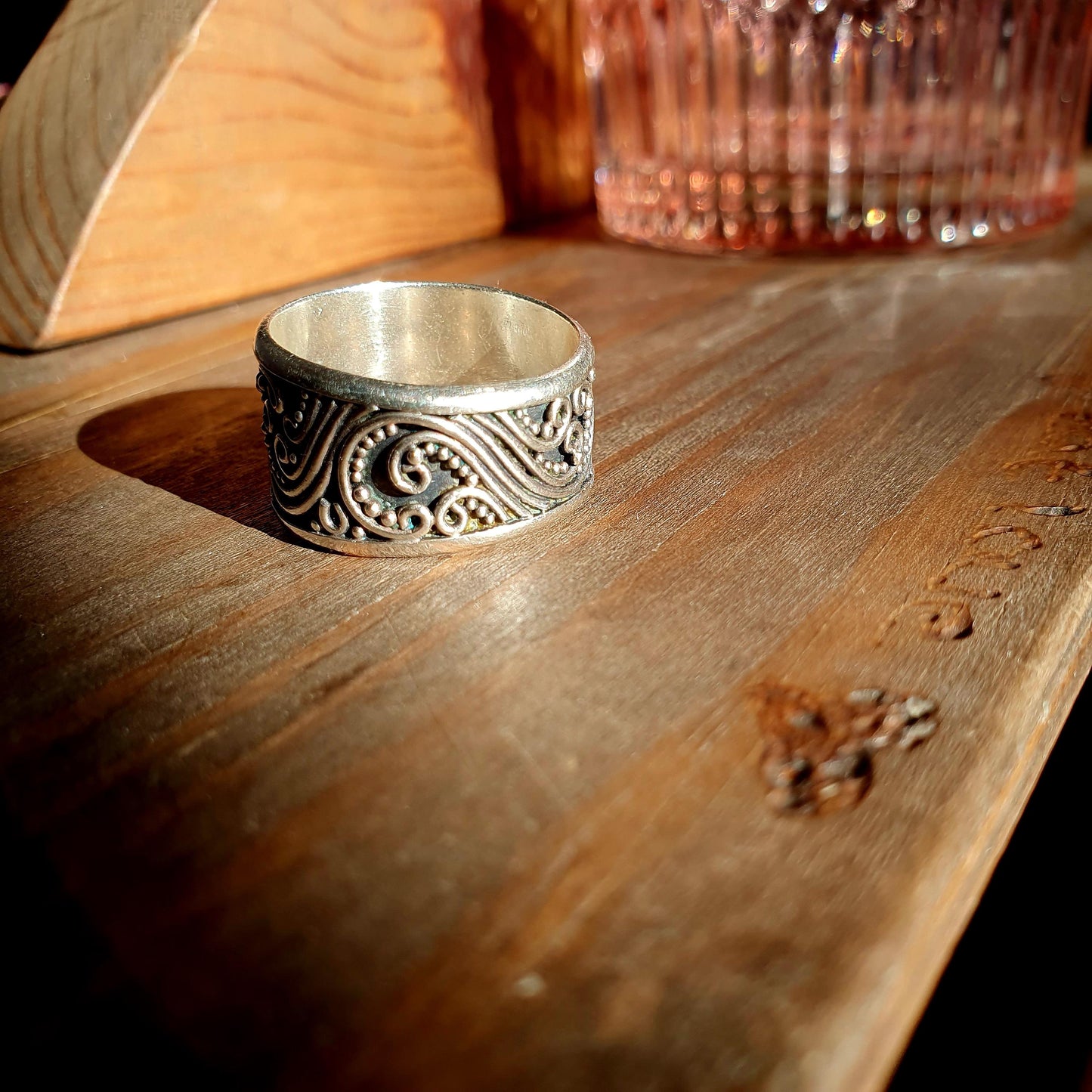 925 Band ring, Suarti Ring, Filigree Ring, Sterling Silver Ring, Statement Ring, Unisex ring, Mens rings, Boho Ring, Jewellery,Thumb Rings