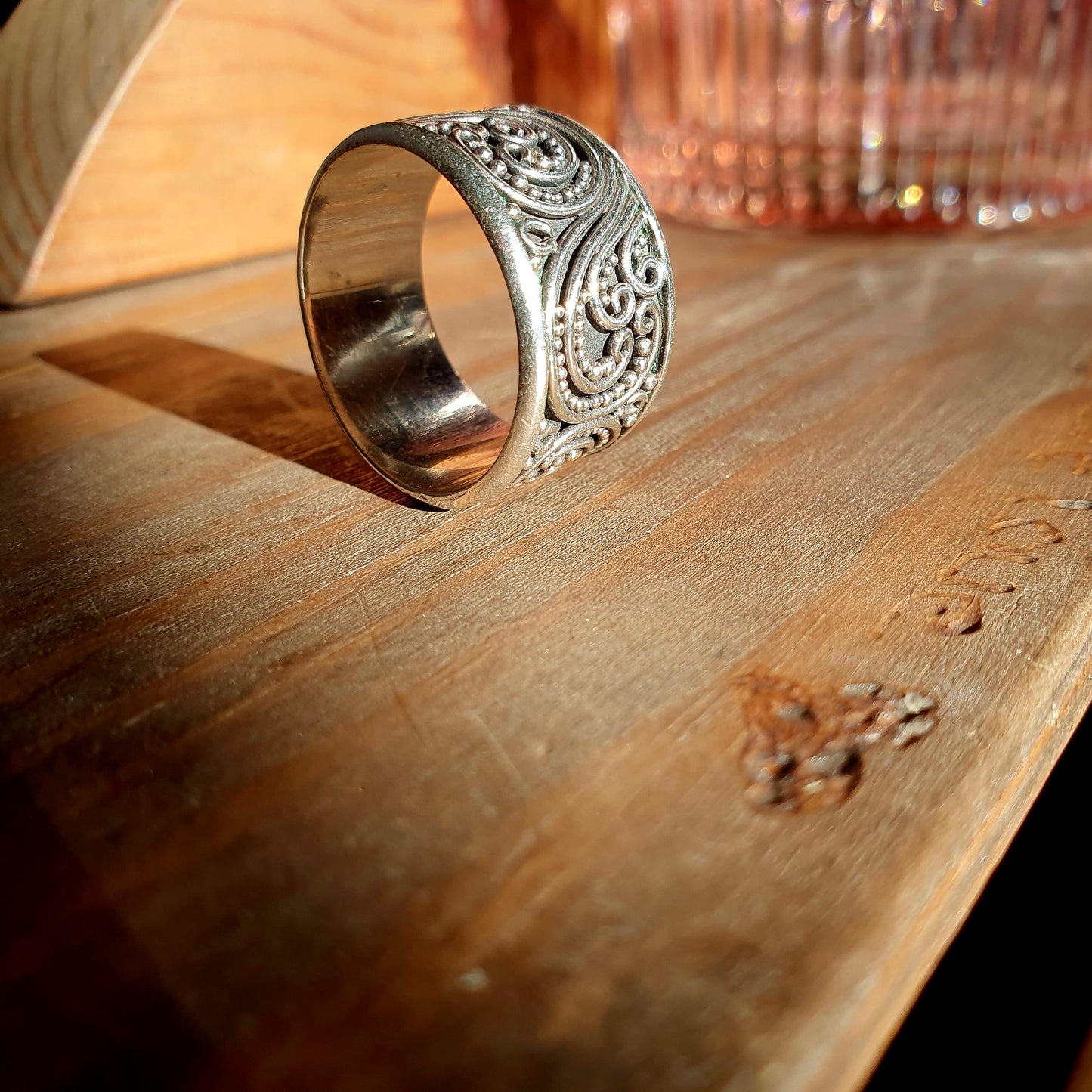 925 Band ring, Suarti Ring, Filigree Ring, Sterling Silver Ring, Statement Ring, Unisex ring, Mens rings, Boho Ring, Jewellery,Thumb Rings