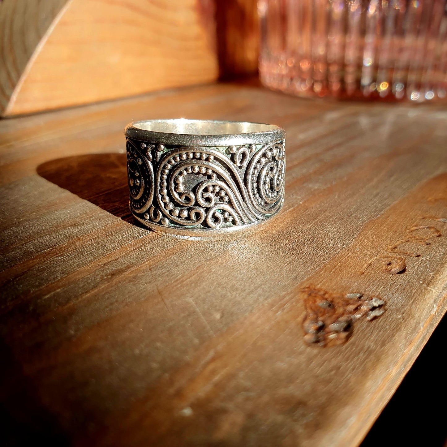 925 Band ring, Suarti Ring, Filigree Ring, Sterling Silver Ring, Statement Ring, Unisex ring, Mens rings, Boho Ring, Jewellery,Thumb Rings