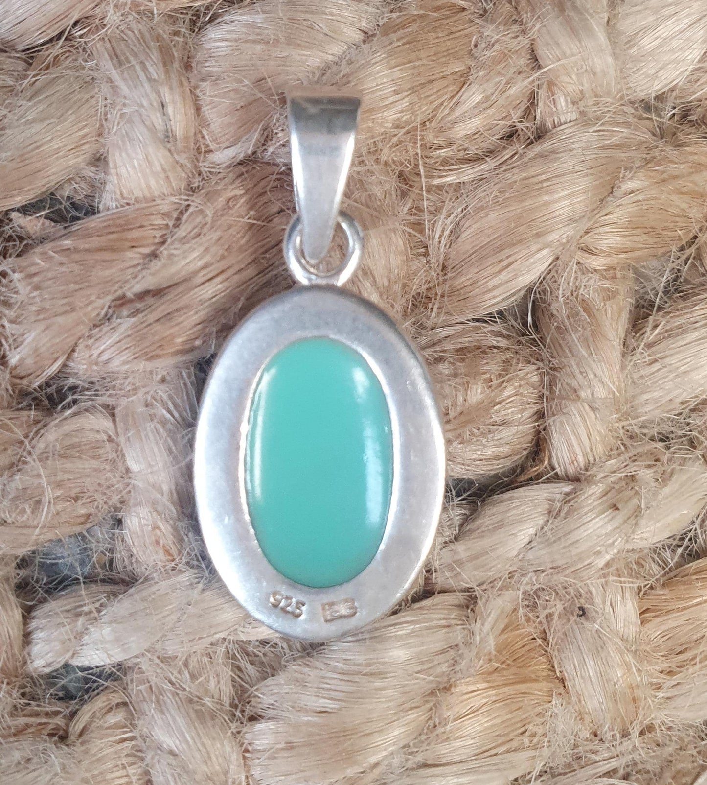 Beautiful Oval Turquoise Gemstone Pendant Pale Blue, Sterling Silver Dainty Everyday Wear, Casual Stylish and Stackable, 30mm Unique Jewelry