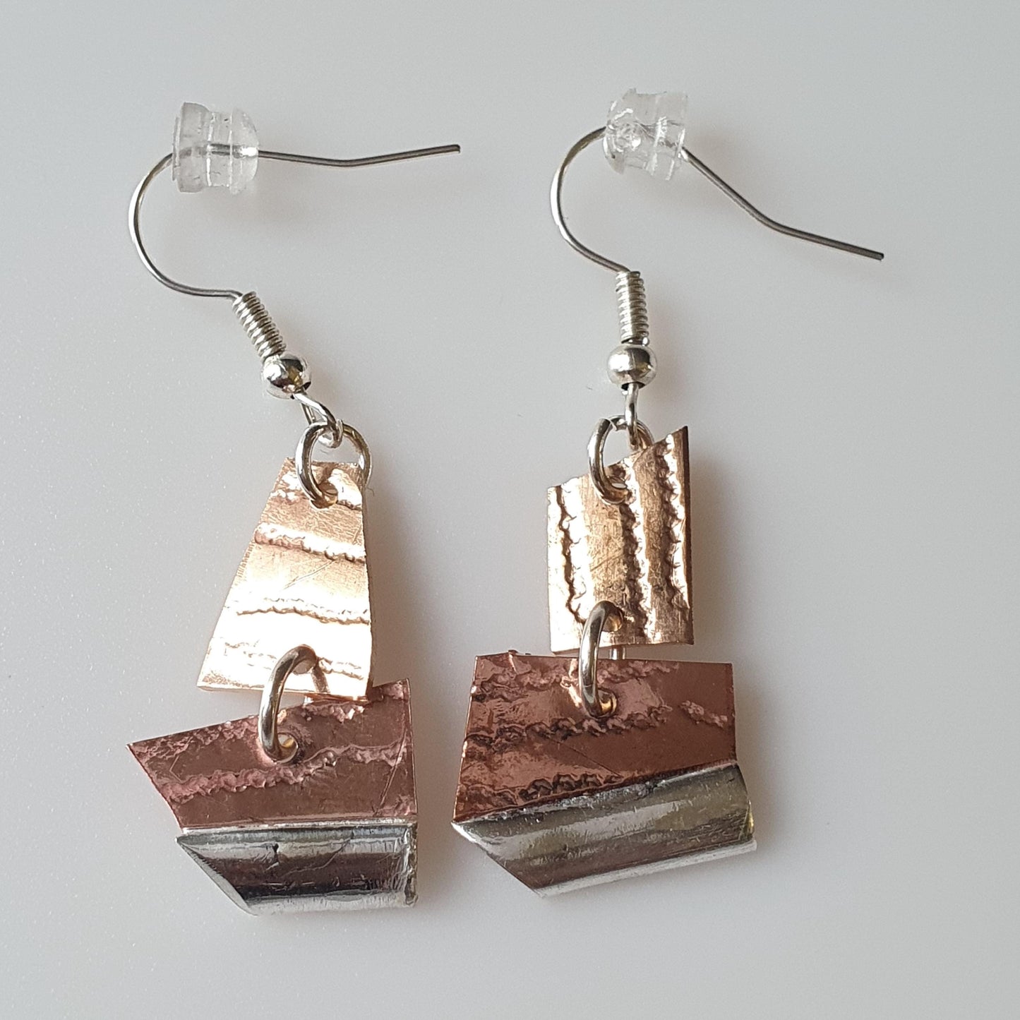 Earrings, dangle, Pierced ears, sterling ,Copper,Unique,Handmade ,Elegant and Classic, Affordable Gifts,Stylish 925,Mixed Metal,Modern