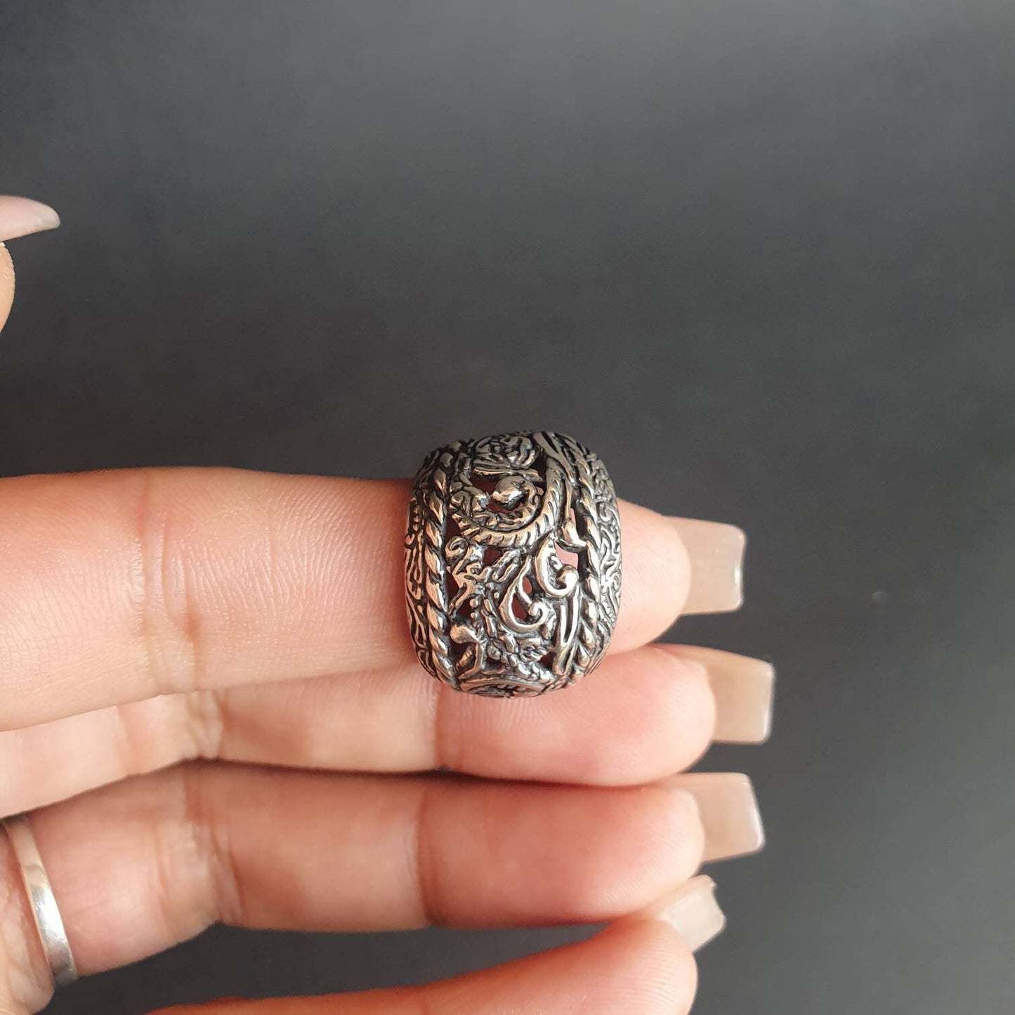 Statement ring,Chunky silver ring,Chunky statement ring ,Sterling ring,ornate design, vintage jewellery