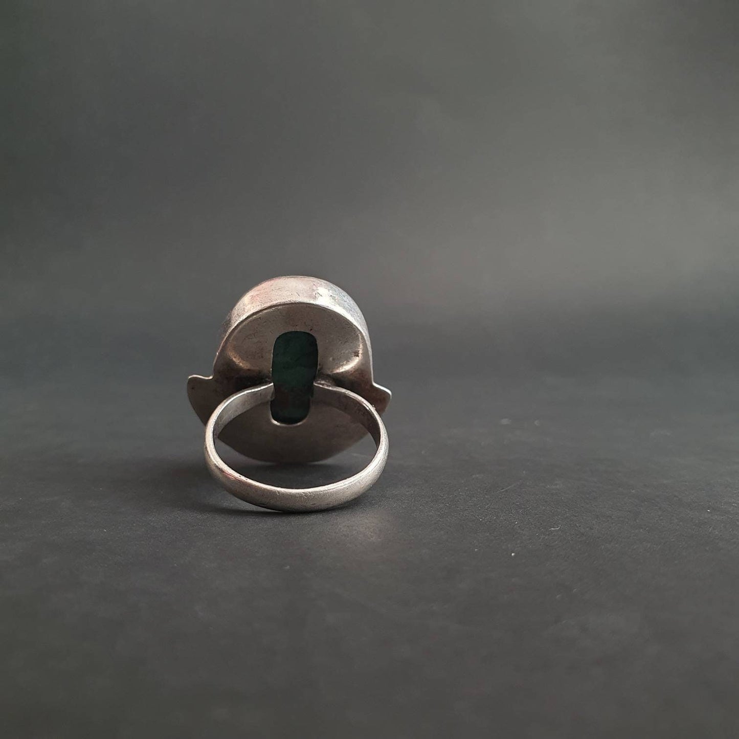 Turquoise ring, Statement Ring, Large spiderweb turquoise & sterling silver Bali ring, Turquoise Bali ring. Turquoise silver jewelry.