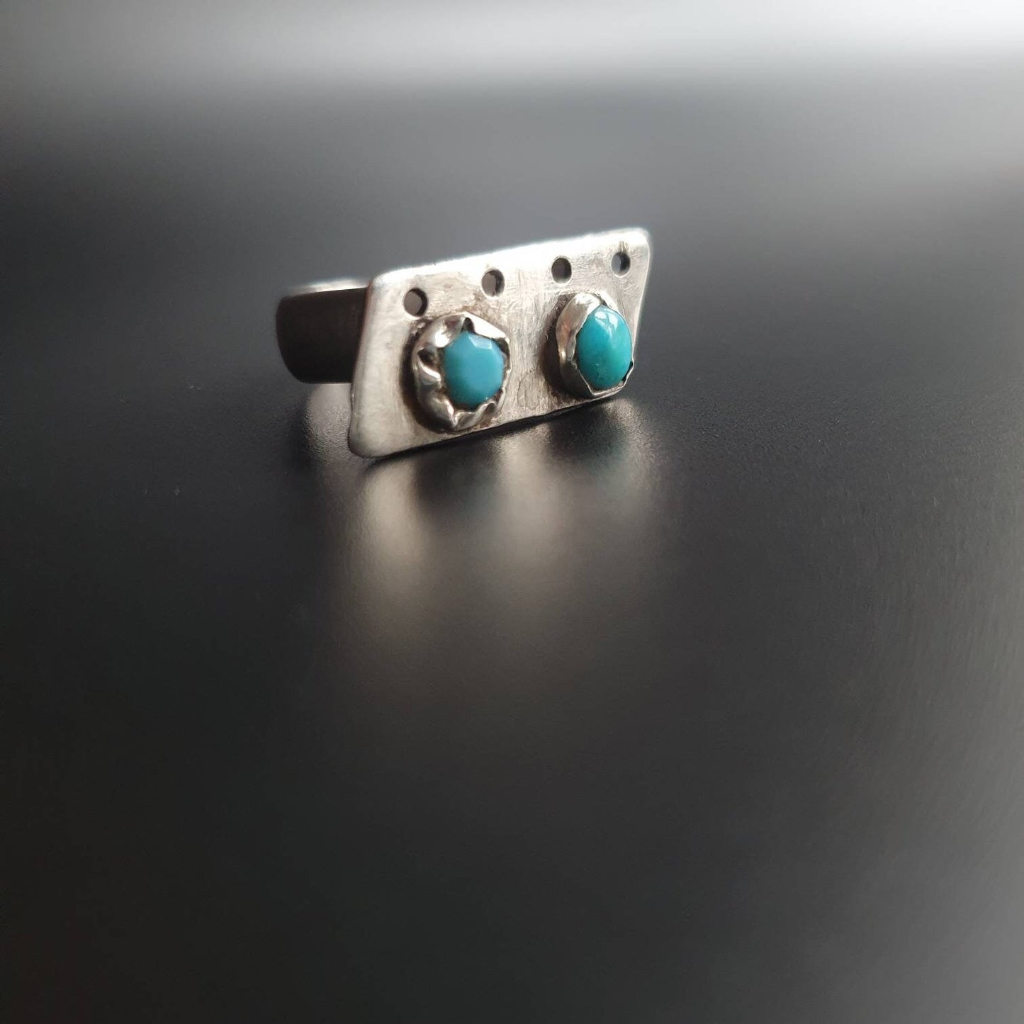 Silver Statement Ring, Chunky statement ring, Turquoise gemstone, handmade ring,silver ring, gifts for all occasions, unique style jewelry
