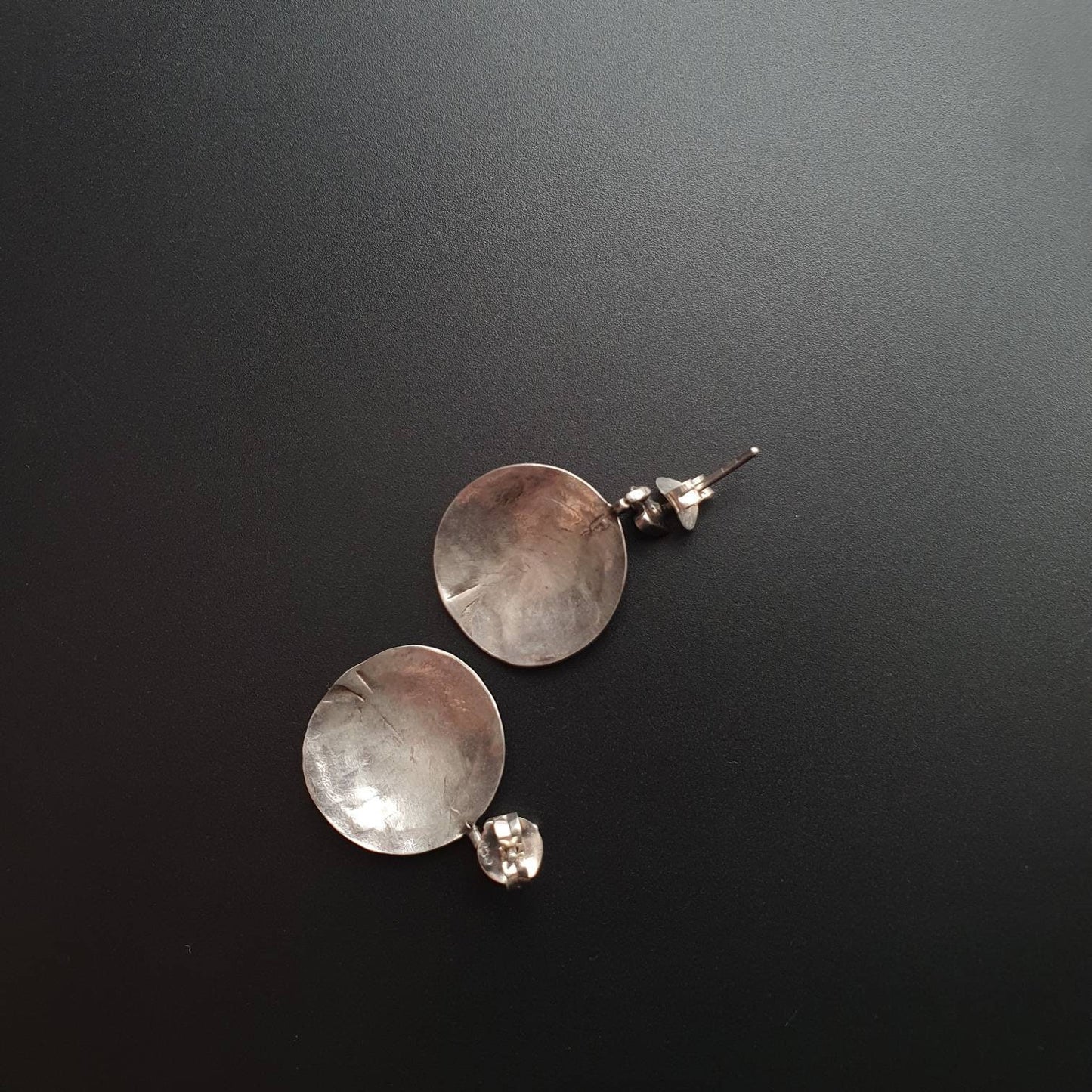 Silver earrings sterling silver earrings 925 circular earrings aztec geometric modernist antique vintage earrings unique gift