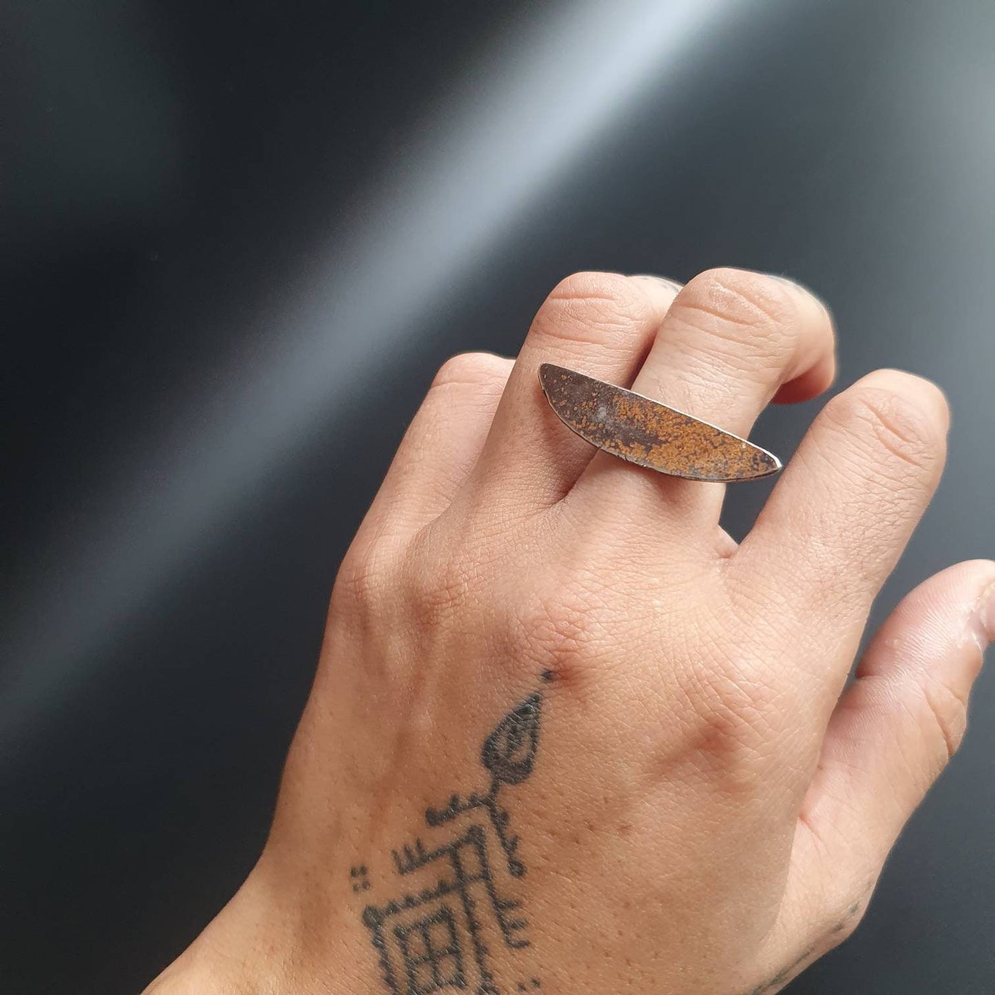 Sterling silver ring, statement ring, sterling silver jewelry, unusual gifts for all, unisex, unique jewelry, brutalist,art, artistic design
