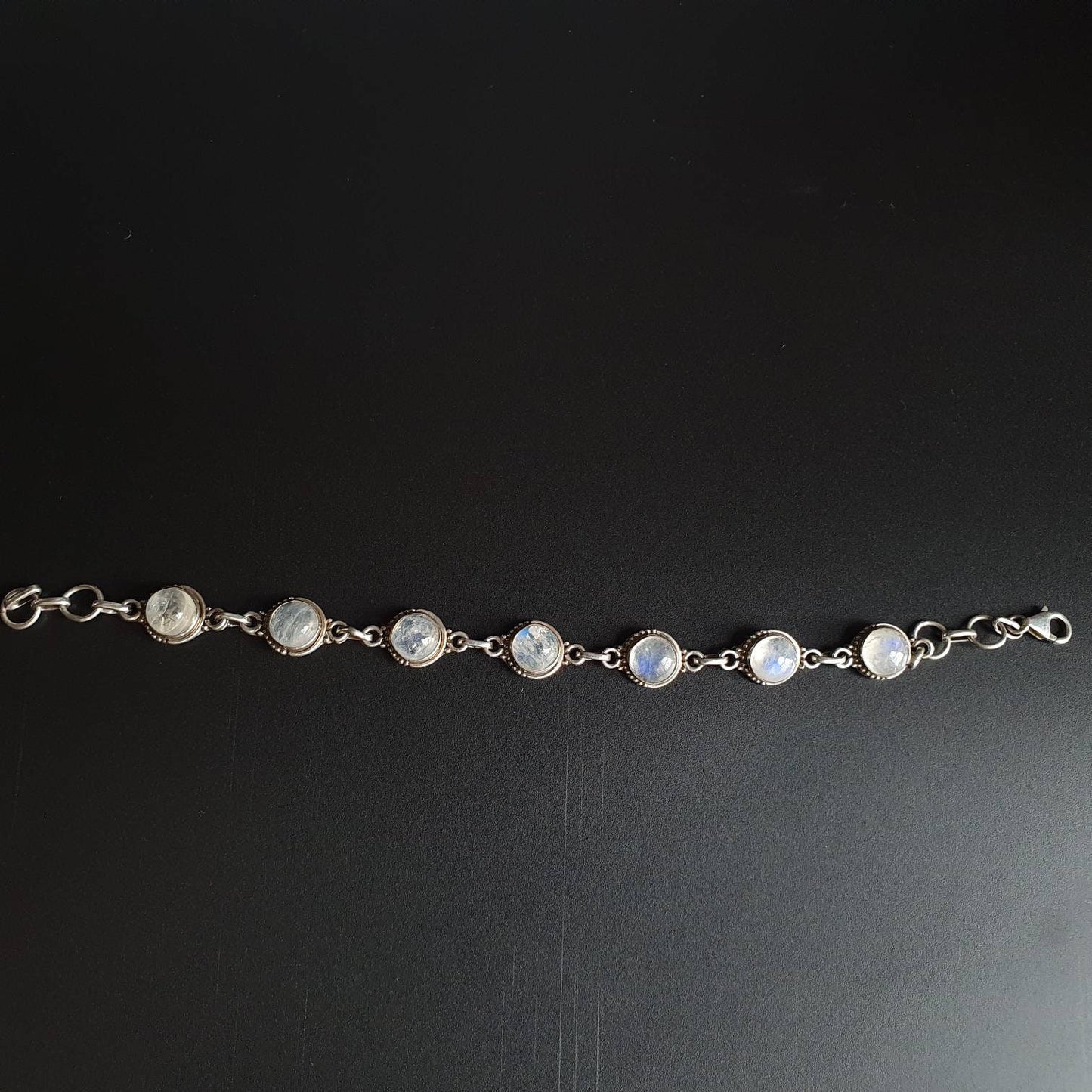 Moonstone stone bracelet - Blue Moonstone bracelet, gifts, unisex, bracelet , Moonstone - Blue moonstone sterling silver