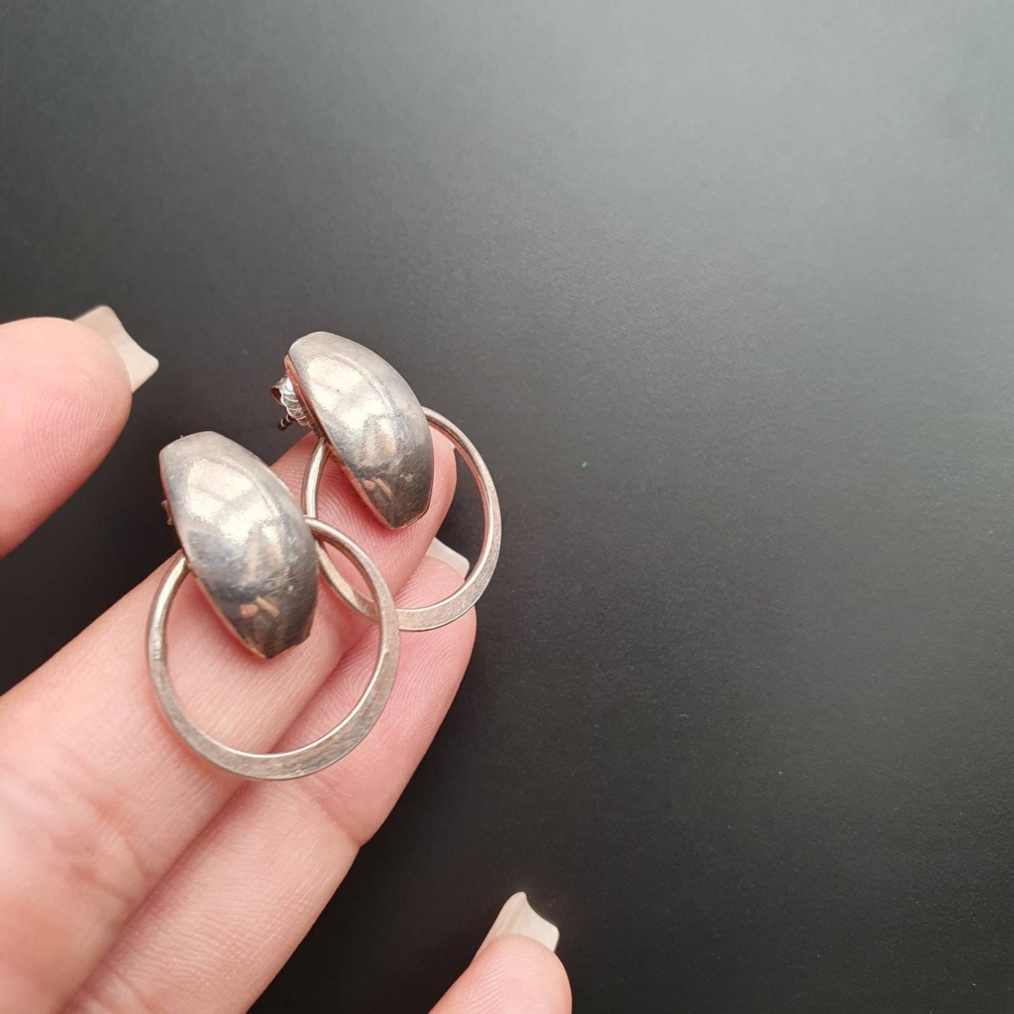 Vintage stud earrings, sterling silver earrings, silver earrings, studs,stud earrings, hoop studs, gifts for all occasions,